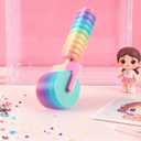 New Diamond Painting Roller Tool, Rainbow Diamond Art Tools and Accessories, with Easy-Grip Hand, Straightening Tool for Diamond Art & Rhinestone Embroidery (Pink&Colorful) (Multiple colors)