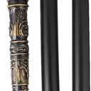 Healifty 3Pcs Halloween Walking Cane, 30in Cosplay Walking Cane, Halloween Party Theme Party Supplies, Halloween King Queen (31in)