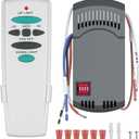 Universal Ceiling Fan Remote Control Kit with Up Down Light Replacement for Hampton Bay Harbor Breeze Hunter 3-Speed Dimmer UC7078T UC7080T CHQ7078T L3H2010FANHD Fan-HD6 FAN-28R