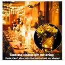 16 Pack 30 Led Fairy Lights Battery Operated String Lights 10 Feet Waterproof Twinkle Lights Mason Jar Lights Silver Wire Firefly Lights for Christmas Party Wedding Patio Warm White