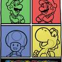 Super Mario Bedding Super Soft Micro Raschel Throw, 46 in x 60 in, (Official Licensed Product) by Franco Collectibles
