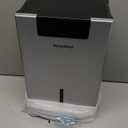 Dehumidifier, 98OZ Dehumidifiers for Home(1000sq.ft), Humidity Display Dehumidifier for Basement Bathroom Bedroom, Auto Shut Off, Washable Filter, Drain Hose, Timer, 7 Ambient Lights, White