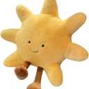 JOSON Sun Shaped Plush Toys, Soft Bedside Sofa Pillows, Used for Home Decoration as Birthday Gifts for Children and Girls (Sun)