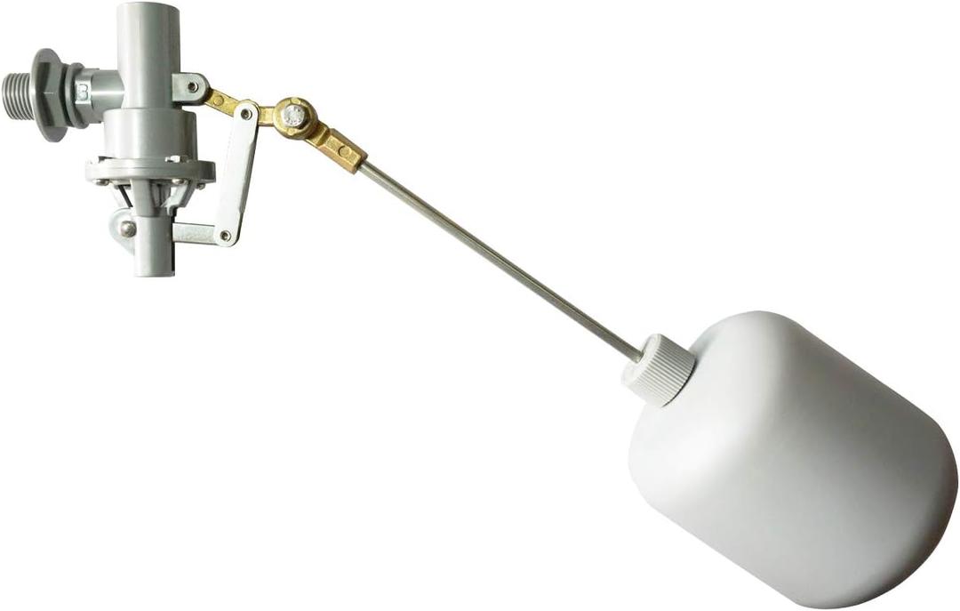 ABS Balanced Float Ball Valve, 100 psi Pressure, 1/2 inch PT Male