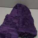 Linecooo Deep Purple Fleece Throw Blanket 50”×60” for Couch Sofa Bed, Super Soft Cozy Plush Microfiber Flannel Blanket with 3D Checkered Design Lightweight for Adults, Woman, Girls