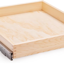 Mulush 29”W x 21”D x 3”H Soft Close Slide Out Wood Drawer Organizer for Kitchen, (Cabinet Opening>29.5 inches for Bottom Assembly, Width= 29 inches for Side Assembly)