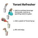 Torani Sugar Free Flavored Drink Syrup Soda Flavors Variety Pack, Raspberry, Coconut, Strawberry & Peach, 25.4 fl oz, (Set of 4), BBD 03/31/2028