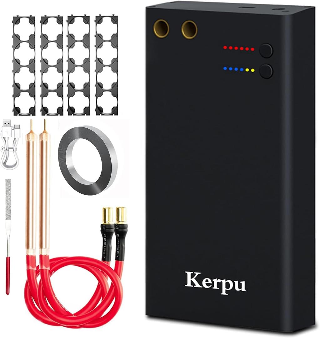 Upgraded Enhanced Rechargeable Portable Spot Welder Machine 11 Gear Adjustable Mini Small Battery Spot Welder DIY Spot Welding Nickel Strip and 18650 Battery Type-C Fast Charging 5M Nickel Strips