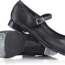 Theatricals Girls Slide Buckle Tap Shoes (13 Big Kid, Black)