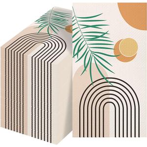 100 Pack Floral Napkins Disposable Paper Hand Towels 2 Ply Decorative Dinner Guest Towels Flower Cocktail Napkins for Bathroom Toilet Powder Room Wedding Bridal Shower Birthday (Lovely)