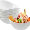 6 Ounce 6 Pack Ceramic Dip Bowls for Ice Cream, Small Side Dishes Sauce Dish Ceramic Dessert Bowls Set - Good for Tomato Sauce, Soy, BBQ and Other Party Dinner(White)