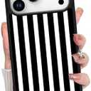 KANGHAR for iPhone 17 Pro Max Case 2025 Stripes Anti-Skid Aesthetic Cute Pattern Magnetic [Compatible wth Magsafe] Slim Shockproof Full Body Protection for Girls Women