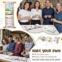 Tenceur 25 Sets David and Goliath DIY Craft Kit Christian DIY Stickers Scenes Crafts Hanging Ornament for Adults Religious Home Activity