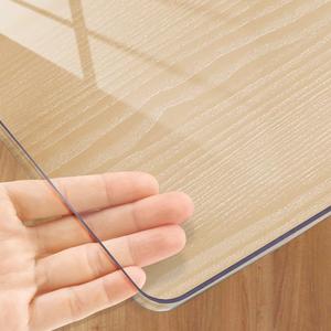 Clear Table Cover Protector, 1.5mm 28*65in Heavy-Duty Waterproof Tablecloth, Non-Slip Rectangular, Anti-Yellowing (70x164cm PVC tablecloth)
