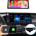 Ultra Narrow 12.3 inch CarPlay for BMW 5 Series E60 E61 E63 CCC Andriod Auto Radio Upgrade Touch Screen Car Stereo Multimedia Linux System with Reverse Camera AHD 720P
