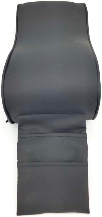Black PU Leather Car Center Console Box Armrest Cushion Pad Handrest Support Mat