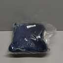 PAVILIA Travel Blanket Pillow, Soft Airplane Blanket 2-IN-1 Combo Set, Plane Blanket Compact Packable, Flight Essentials Car Pillow, Travelers Gifts Accessories Luggage Backpack Strap, 60x43 Navy Blue