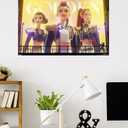 Netflix KPop Demon Hunters (2025) - Huntrix Golden Wall Poster, 34L" x 22.4W", Premium Unframed Version