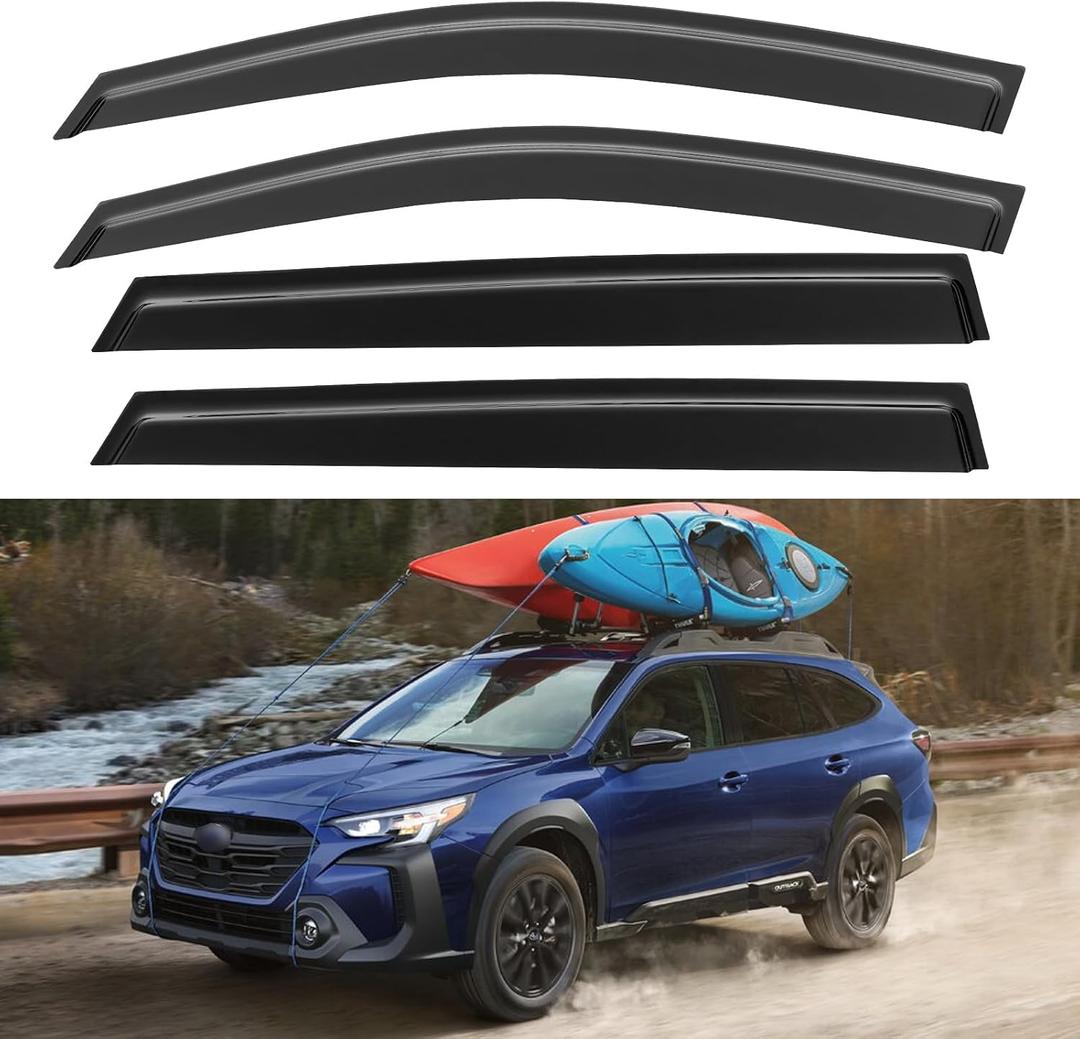 Window Visors Rain Guards Shield for 2020 2021 2022 2023 2024 2025 Subaru Outback, Out-Channel Window Vent Wind Deflectors Visors Shades for 20-25 Outback