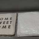 Mud Pie Reversible Pattern Pillows, Home Sweet Home; 18' x 18"