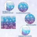 Frozen Party Plates Supplies, Blue and Purple Snowflake Winter Wonderland Disposable Tableware for Christmas Winter Holiday New Year Birthday Party Supplies Decorations, Serve 24