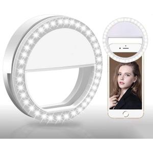 Generic LED Selfie Ring Light for iPhone and Android, Portable Ring Light with 3 Light Levels, Rechargeable, USB Cable, Photography Video Production Tiktok Content Creation