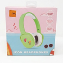 Icon Headphones. Comfortable Padding. High-Quality Sound. Cute Icon Feature, Green