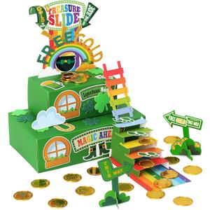 Wninbu Leprechaun Trap Kit for Kids,St. Patrick's Day Decorations DIY Craft Catch a Leprechaun Trap Kit,St. Partrick Day Party Supplies Classroom Activity