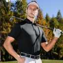 7 Pack Polo Shirts for Men - Quick Dry Moisture Wicking Performance Short Sleeve Mens Golf Shirts for Casual Work (X-Large, 1-black/Dark Grey/Light Grey/Navy Blue/Dark Blue/Army Green/Wine)