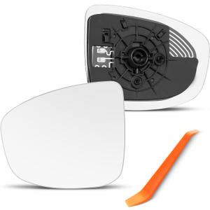 Compatible with Mazda CX5 Driver Side Mirror, 2013 2014, Mazda CX-5 - Left Side Mirrors Replacement Glass with Backing Plate, Power Heated
