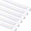 LED Bulbs 4ft T8 Fluorescent Light Bulbs 48 inchType A+B,24W 3200LM 6500K Frosted Cover Super Bright,Single and Double End Powered,T8 T10 T12 Fluorescent Bulbs Replacemen6 Pack