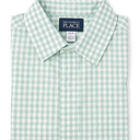 The Children's Place,Boys,Long Sleeve Button Down Shirts,Mint Taffy,Large