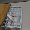 2-Tier DIY Cat Cage,Small Animal Indoor Detachable Metal Cage,Cats Kennels Crate Large Exercise Place Playpen Kitten Enclosure with 2 Doors,29.5x15.3x28.7 Inch White