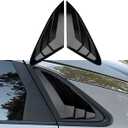 Rear Side Window Louvers for 2021-2025 2026 Kia K5 -Glossy Black