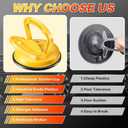 Car Dent Puller 3 Pack Dent Puller Powerful Car Dent Removal Kit Suction Cup Dent Puller for Car Dent Repair Dent Remover Tool for Car Body,Tiles Lifting,Objects Moving,Screen (Yellow+Black) (EXP 01/01/28)