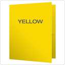 Oxford Twin-Pocket Folders, Textured Paper, Letter Size, Yellow, Holds 100 Sheets, Box of 25 (57509EE)