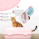 Sabary 80 Cat Litter Box Bags Liners Jumbo Drawstring Hdpe, 36 x 18 Inch