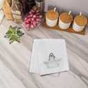 Funny Shark Bathroom Hand Towels, Shark Bathroom Decor, Coastal Beach Ocean Animal Decorative Hand Towels for Kids Bath Room Washroom, 16x24 Inch