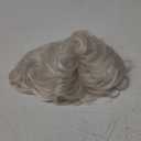 Short Curly White Wigs for Women Fluffy Natural Looking Synthetic Hair Daily Wigs for Old Ladies
