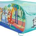 Bluey 2 in 1 Kids Pop Up Play Tent and Twin Bed Tent for Pretend and Imaginative Play, 72 inches x 36 inches x 32 inches