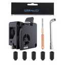 Creality K2 Plus Extruder and Nozzle Kit, for K2, K2 Pro, K2 Plus 3D Printer, with 1PCS 0.4mm Quick-Swap Nozzle, 1PCS Nozzle Wrench, 5PCS Silicone Sock, Dual Gears Extrusion Kit