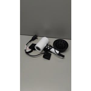 Slopehill Professional Ionic Hair Dryer, Powerful 1800W Fast Drying Low Noise Blow Dryer with 2 Concentrator Nozzle 1 Diffuser Attachments for Home Salon Travel (White)