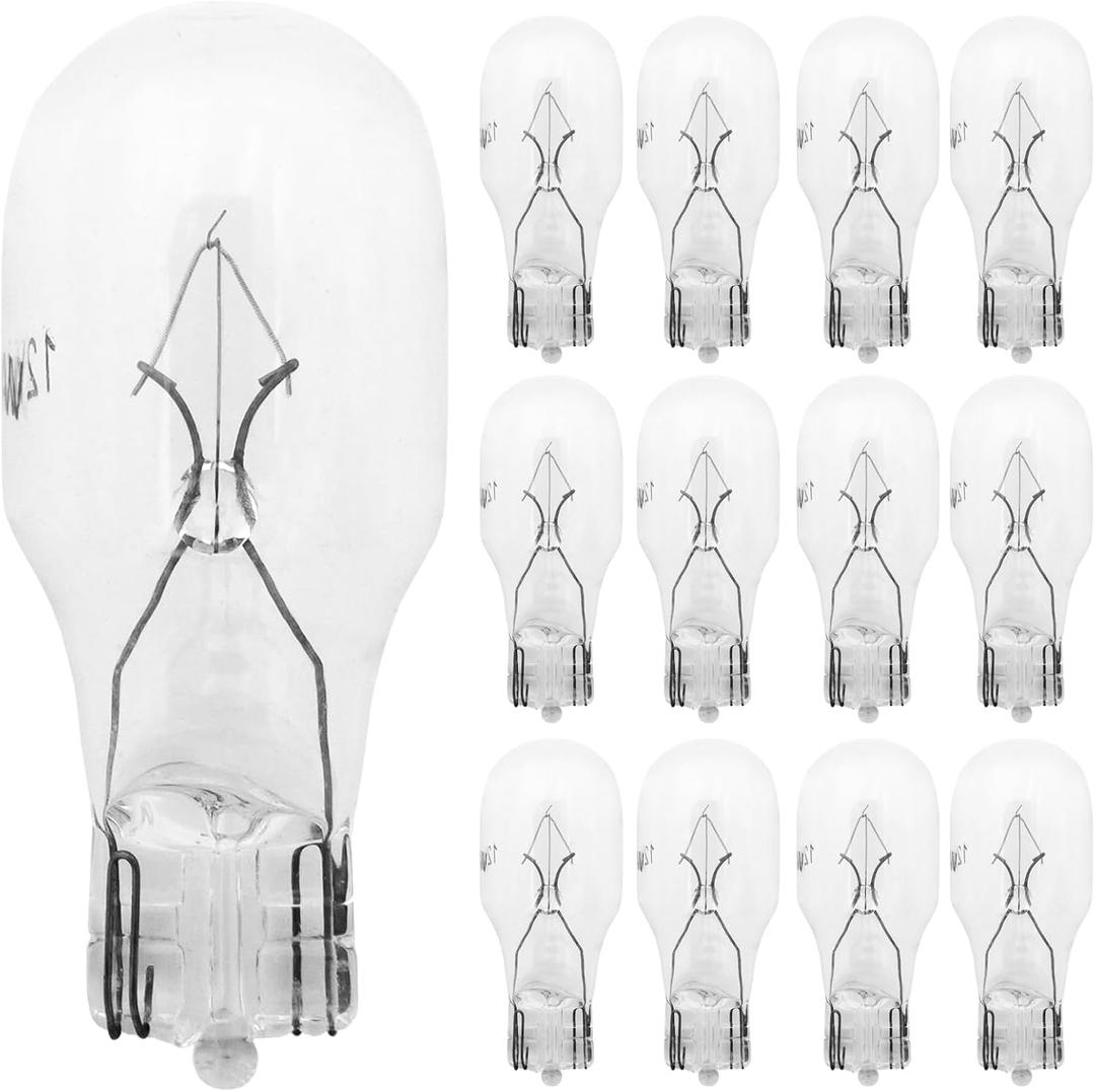 Landscape Light Bulbs 4 Watt,12 Volt Low Voltage T5 Light Bulbs for Malibu Appliance Garden Outdoor Lamps Landscape Lights Replacement Parts -2800K Warm White,CRI 85 (Clear),12 Packs