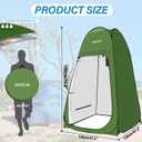 AKOZLIN Portable Pop Up Shower Tent Instant Privacy Dressing Changing Tent Outdoor Shower Room Camp Toilet Tent, 47.2" L47.2" W74.8" H