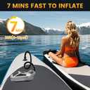 50PSI Paddle Board Pump Electric Portable, High Pressure Sup Pump - Dual Stage Inflation, Auto Shut Off and Deflate for Stand Up Paddle Board/Car/Kayak/Bicycle