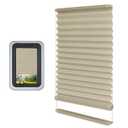 RV Door Thin Pleated Shade Replacement for Lippert Thin Shade Ready Entry Door, 12'' x 21'' RV Door Window Shade for RV Campers Travel Trailers to Protect RV Interior Privacy Block Sun Heat
