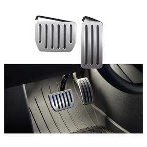 TPARTS Aluminum Self-Flip Lock Performance Pedal Sets Accelerator Brake Pedals Cover for Tesla Model 3 Highland 2024+/Model Y Juniper 2025+ Non-Slip Protector Accessories Foot Pedal Pad Replacement