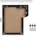 32x48 Poster Frames, 1Pcs, Plexiglass,Black Aluminum Snap Frame