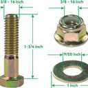 756-04129 Idler Pulley with 734-0973 Deck Wheel 954-04062 Belt Replaces 753-08171, 756-04129B, 756-04129C, 956-04129, 956-04129B, 956-04129C, 753-08068, 41434, 7340973