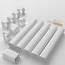 4''-17 Ft Mini-Split Line Cover: PVC & PP Covers for Mini Split Lines & Central AC Pipes (4" x 17 Feet)